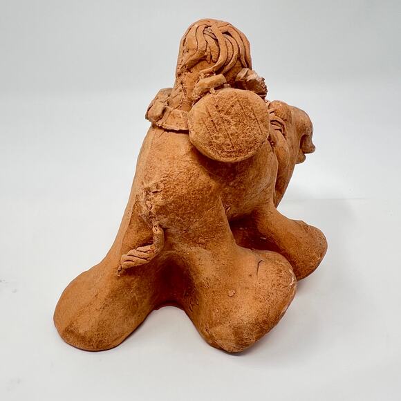 Vintage 70s Kersten Bros Terra Cotta Pottery Traveling Camel Weed Pot Figurine - Picture 2 of 9